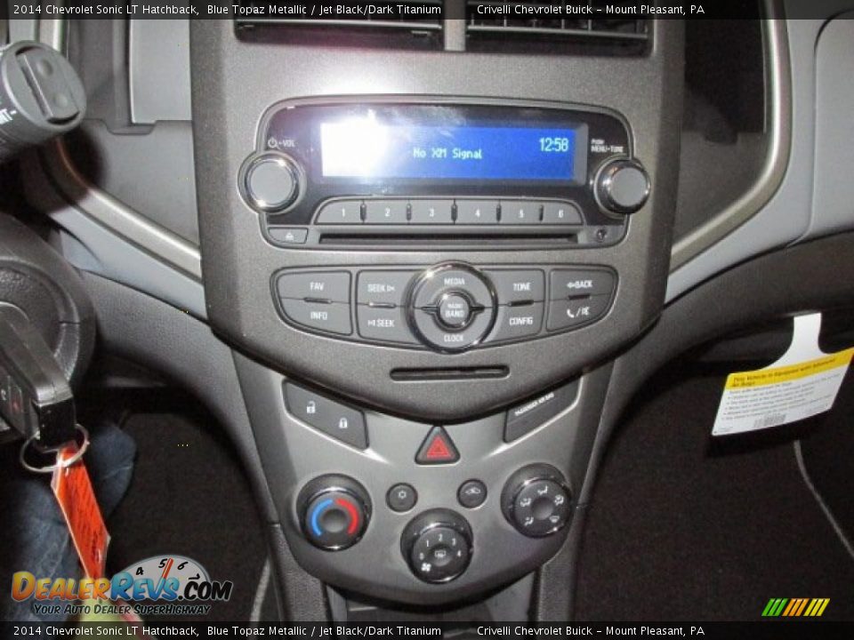 2014 Chevrolet Sonic LT Hatchback Blue Topaz Metallic / Jet Black/Dark Titanium Photo #15