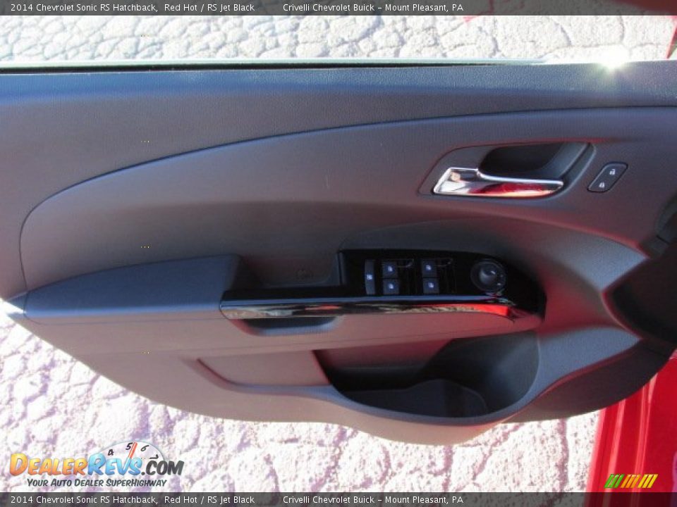 2014 Chevrolet Sonic RS Hatchback Red Hot / RS Jet Black Photo #9