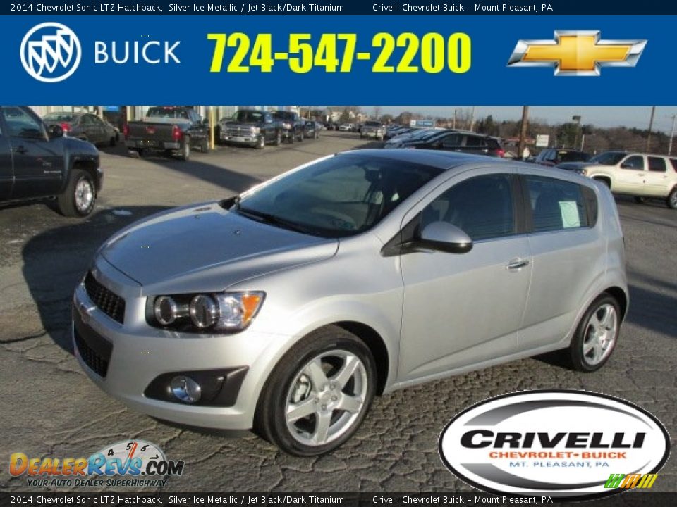 2014 Chevrolet Sonic LTZ Hatchback Silver Ice Metallic / Jet Black/Dark Titanium Photo #1