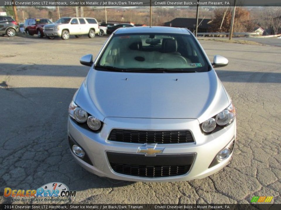2014 Chevrolet Sonic LTZ Hatchback Silver Ice Metallic / Jet Black/Dark Titanium Photo #4