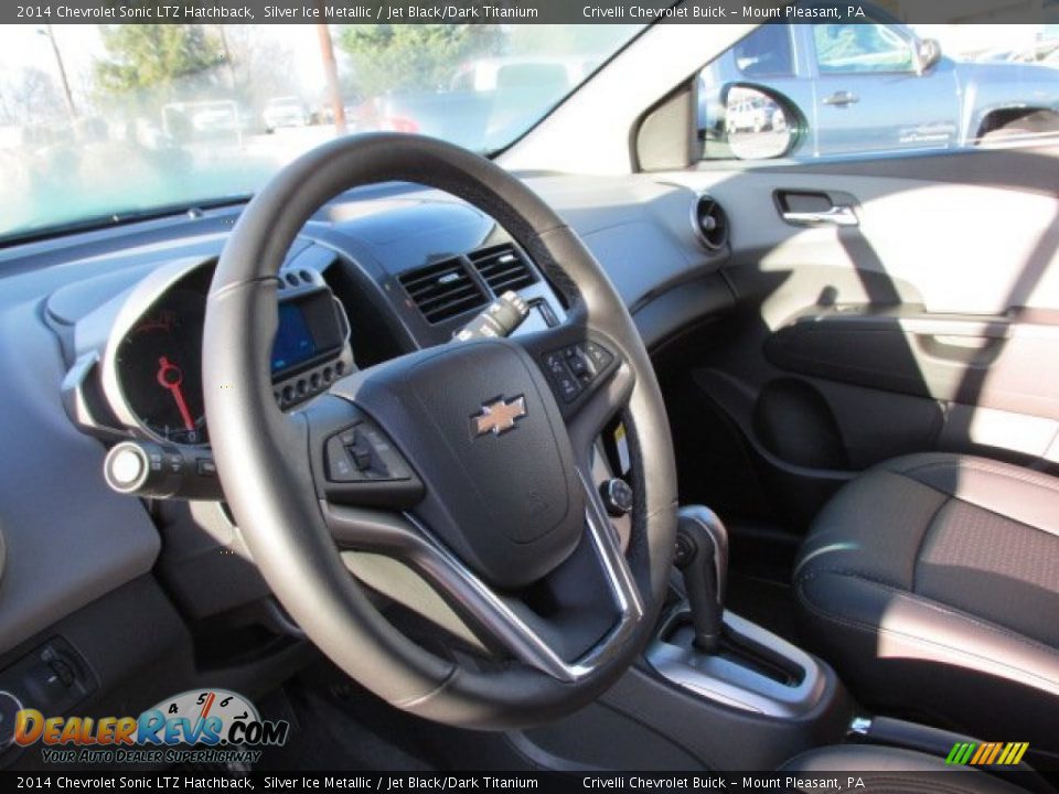 2014 Chevrolet Sonic LTZ Hatchback Silver Ice Metallic / Jet Black/Dark Titanium Photo #10