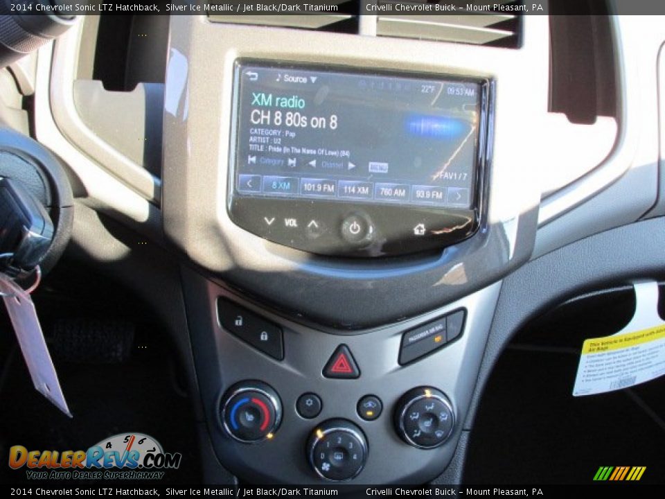 2014 Chevrolet Sonic LTZ Hatchback Silver Ice Metallic / Jet Black/Dark Titanium Photo #13