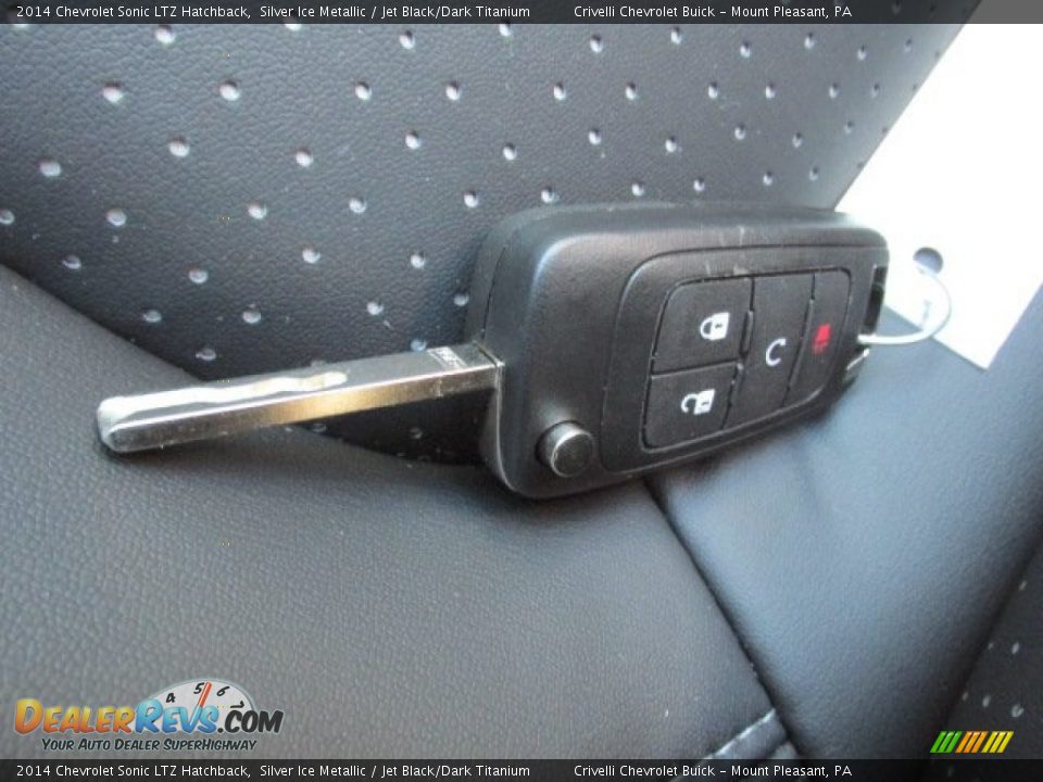 2014 Chevrolet Sonic LTZ Hatchback Silver Ice Metallic / Jet Black/Dark Titanium Photo #19