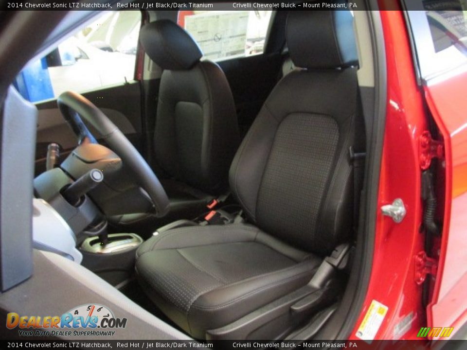 2014 Chevrolet Sonic LTZ Hatchback Red Hot / Jet Black/Dark Titanium Photo #11