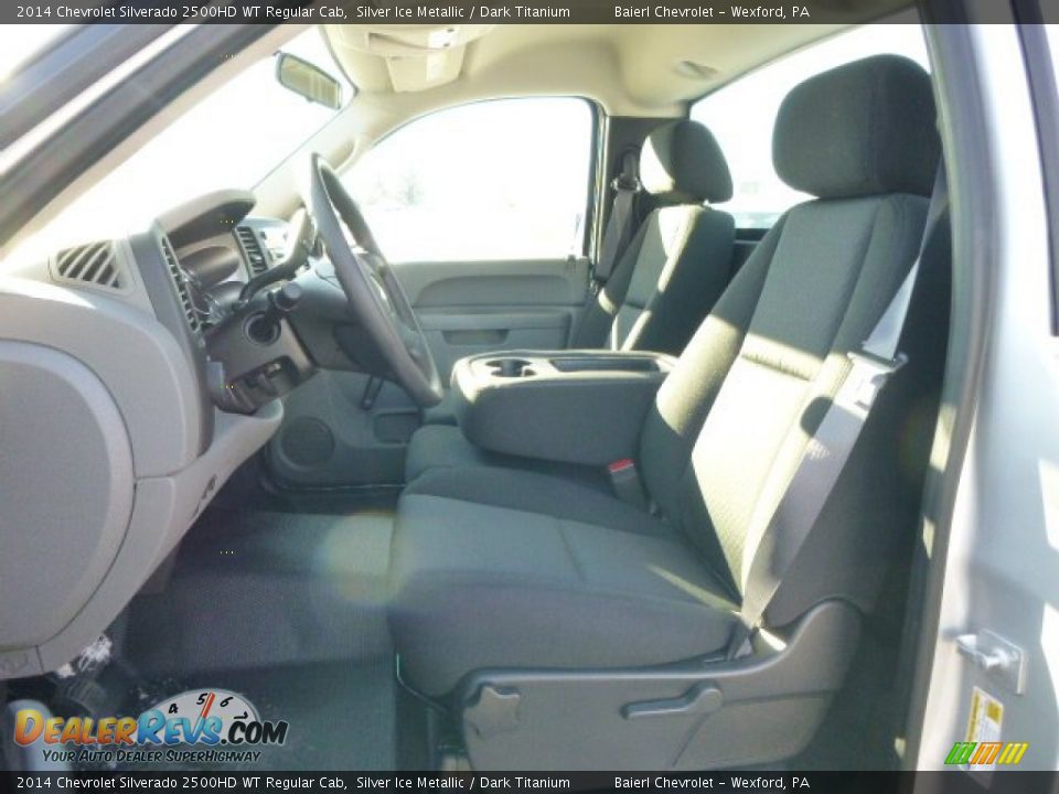 Front Seat of 2014 Chevrolet Silverado 2500HD WT Regular Cab Photo #10