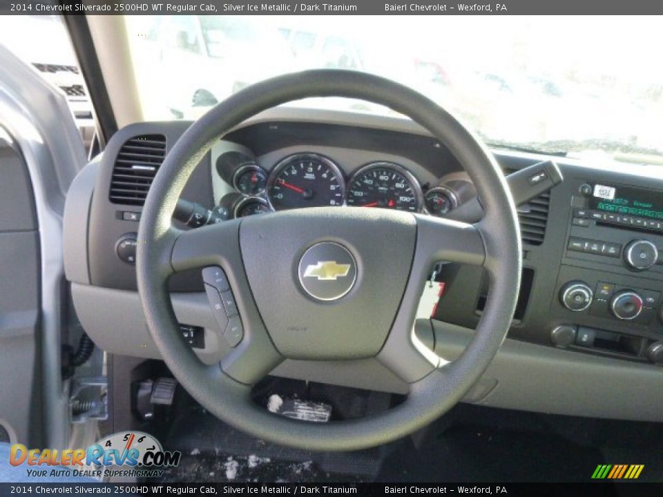 2014 Chevrolet Silverado 2500HD WT Regular Cab Silver Ice Metallic / Dark Titanium Photo #16