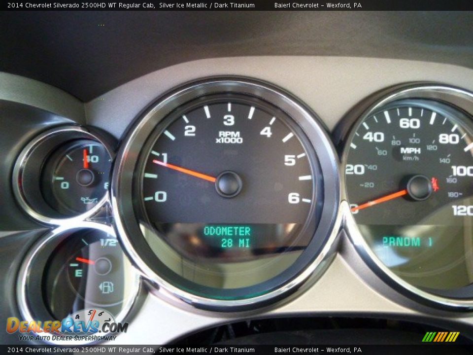 2014 Chevrolet Silverado 2500HD WT Regular Cab Silver Ice Metallic / Dark Titanium Photo #19