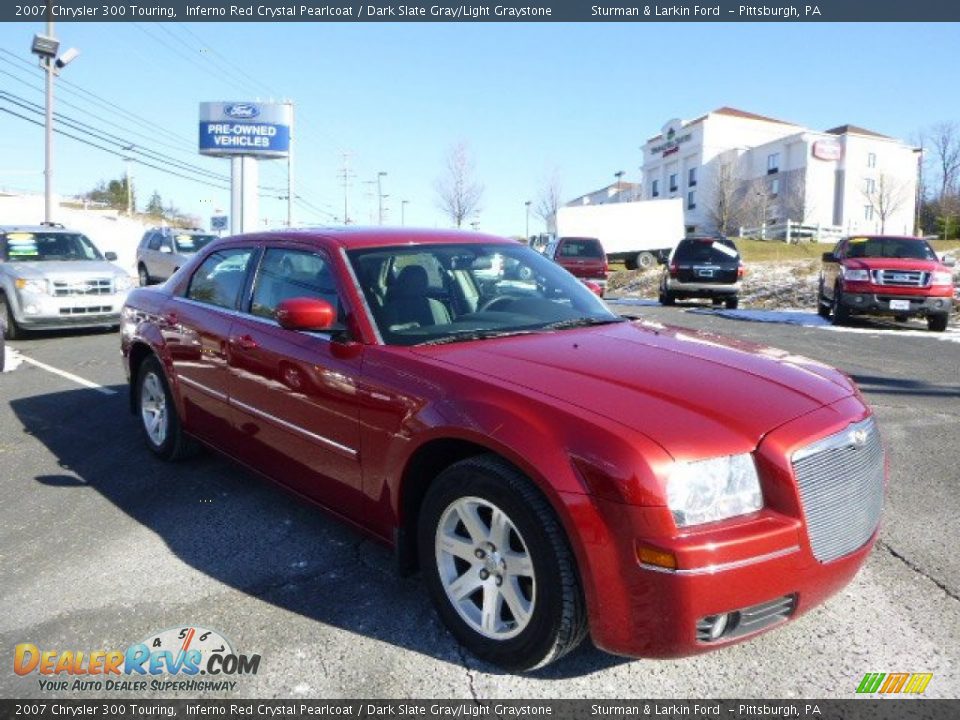 2007 Chrysler 300 Touring Inferno Red Crystal Pearlcoat / Dark Slate Gray/Light Graystone Photo #1