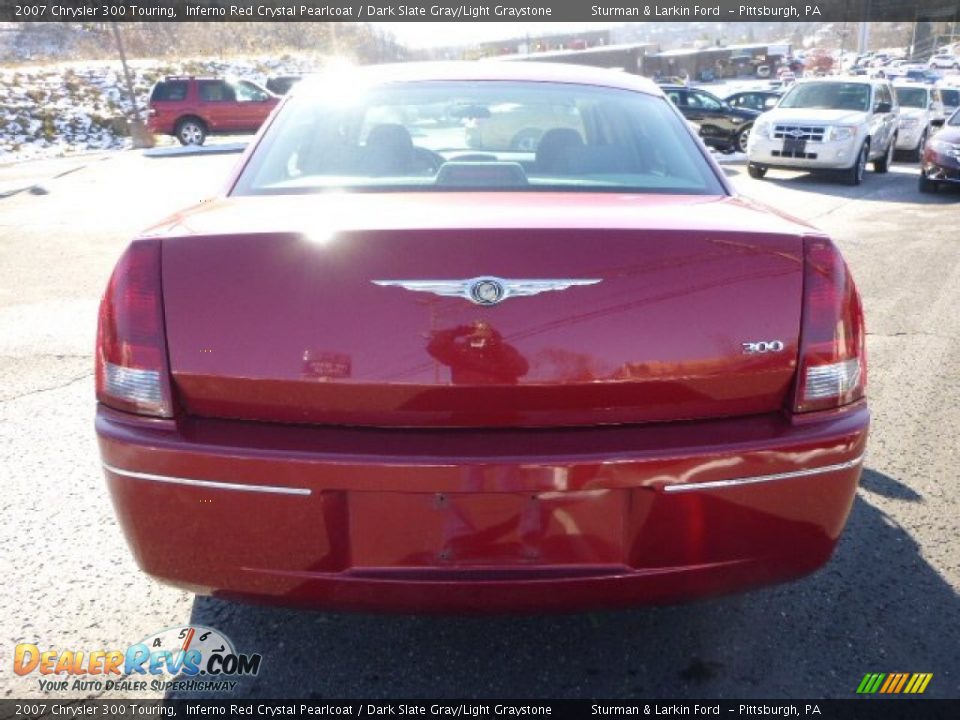 2007 Chrysler 300 Touring Inferno Red Crystal Pearlcoat / Dark Slate Gray/Light Graystone Photo #3