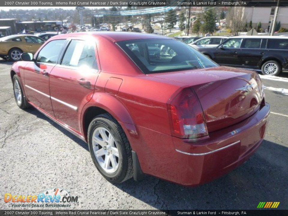 2007 Chrysler 300 Touring Inferno Red Crystal Pearlcoat / Dark Slate Gray/Light Graystone Photo #4