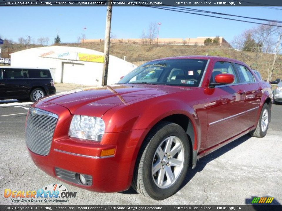 2007 Chrysler 300 Touring Inferno Red Crystal Pearlcoat / Dark Slate Gray/Light Graystone Photo #5