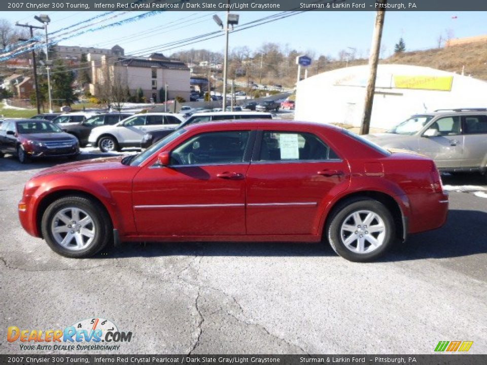 2007 Chrysler 300 Touring Inferno Red Crystal Pearlcoat / Dark Slate Gray/Light Graystone Photo #6