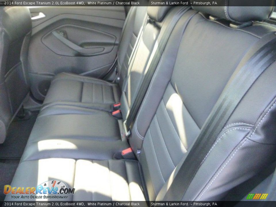 2014 Ford Escape Titanium 2.0L EcoBoost 4WD White Platinum / Charcoal Black Photo #8