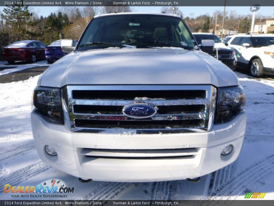 White Platinum 2014 Ford Expedition Limited 4x4 Photo #6