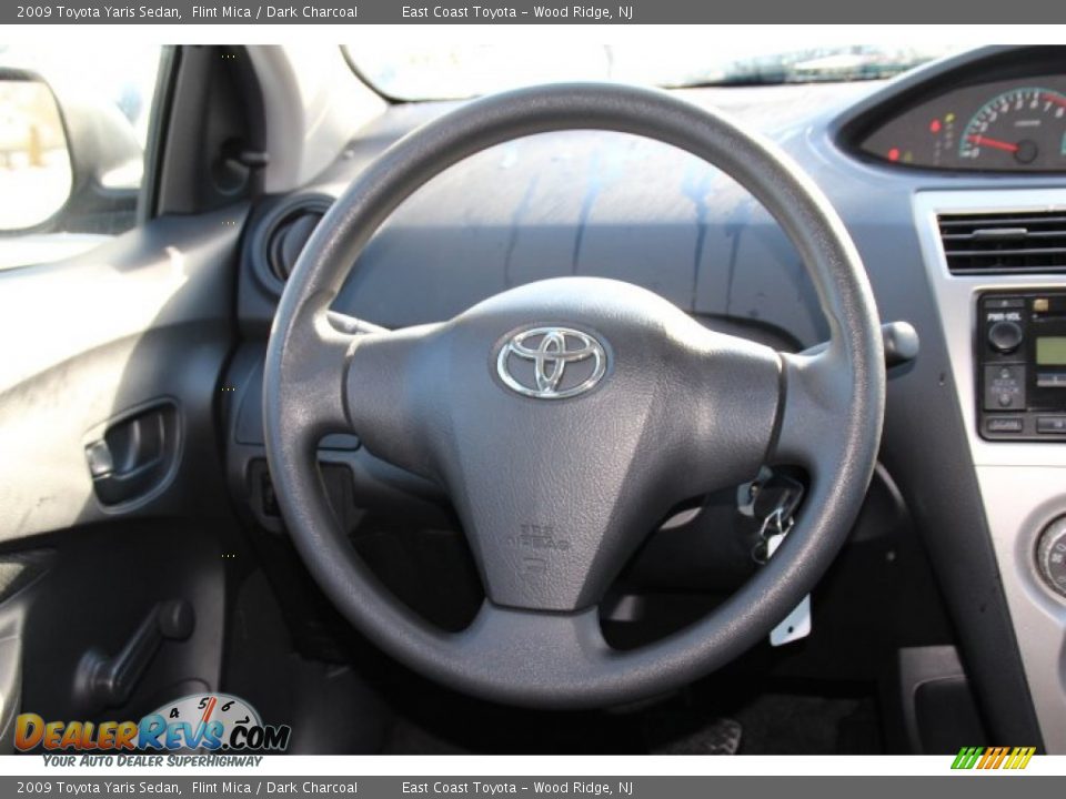 2009 Toyota Yaris Sedan Flint Mica / Dark Charcoal Photo #13