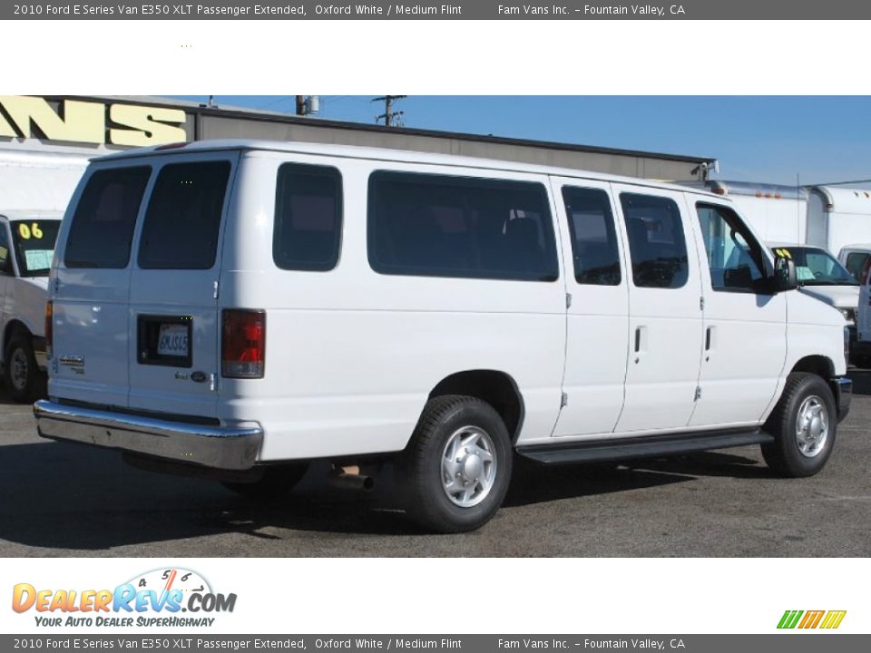 2010 Ford E Series Van E350 XLT Passenger Extended Oxford White / Medium Flint Photo #5