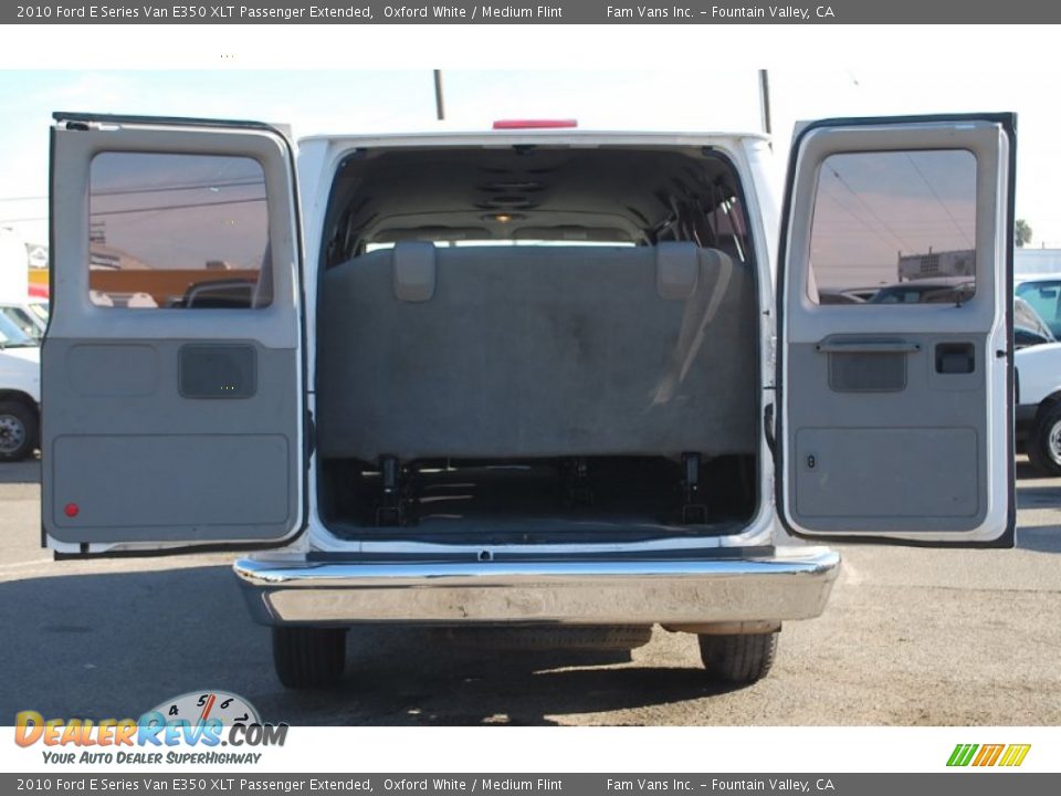 2010 Ford E Series Van E350 XLT Passenger Extended Oxford White / Medium Flint Photo #7