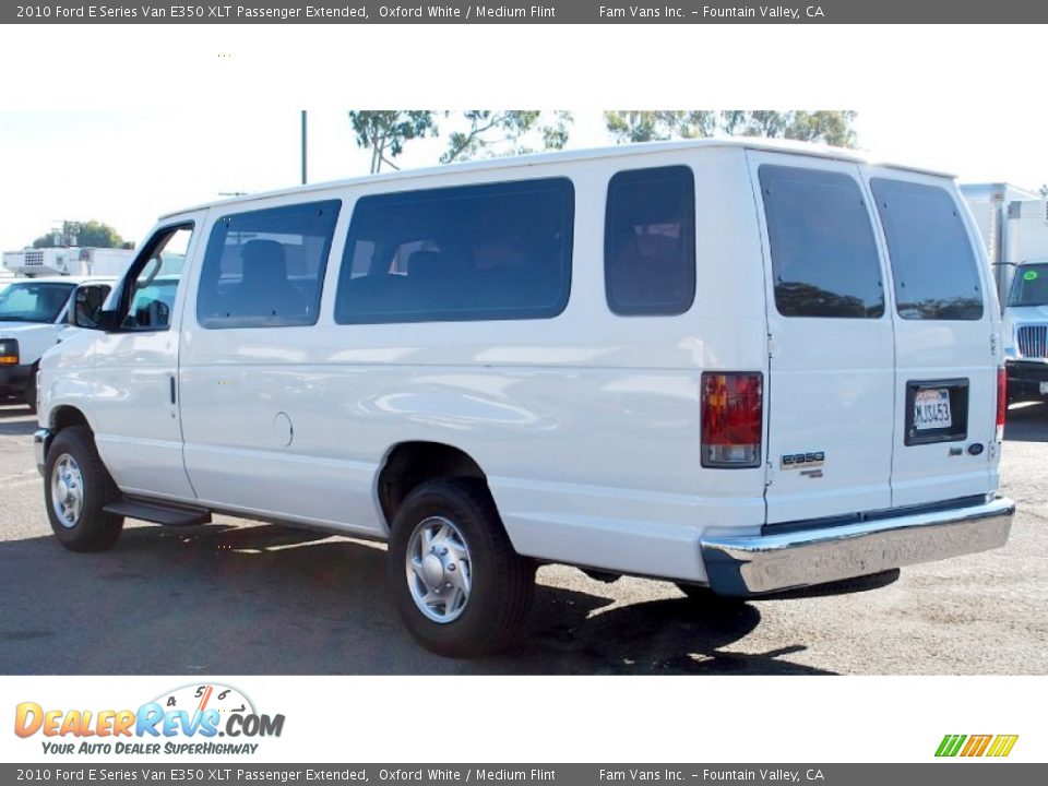2010 Ford E Series Van E350 XLT Passenger Extended Oxford White / Medium Flint Photo #8
