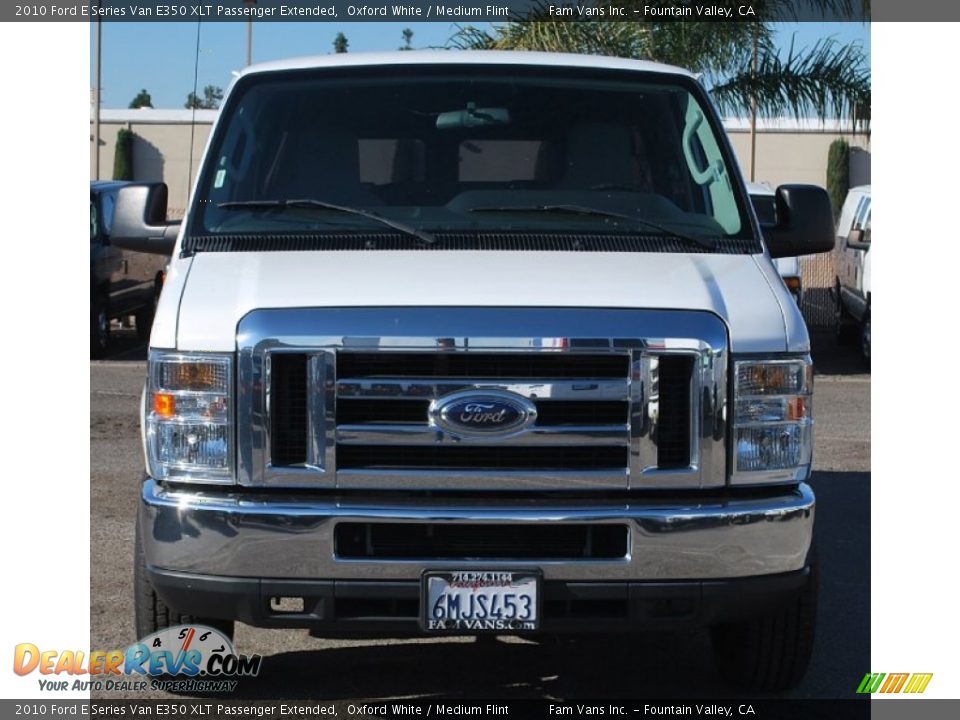 2010 Ford E Series Van E350 XLT Passenger Extended Oxford White / Medium Flint Photo #10