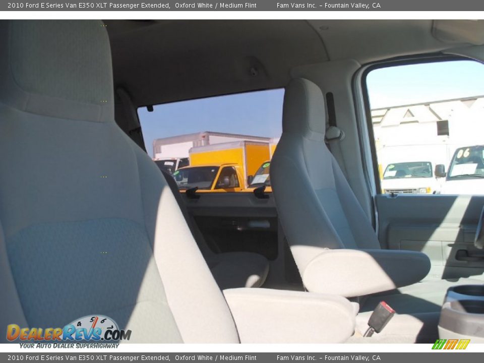 2010 Ford E Series Van E350 XLT Passenger Extended Oxford White / Medium Flint Photo #14