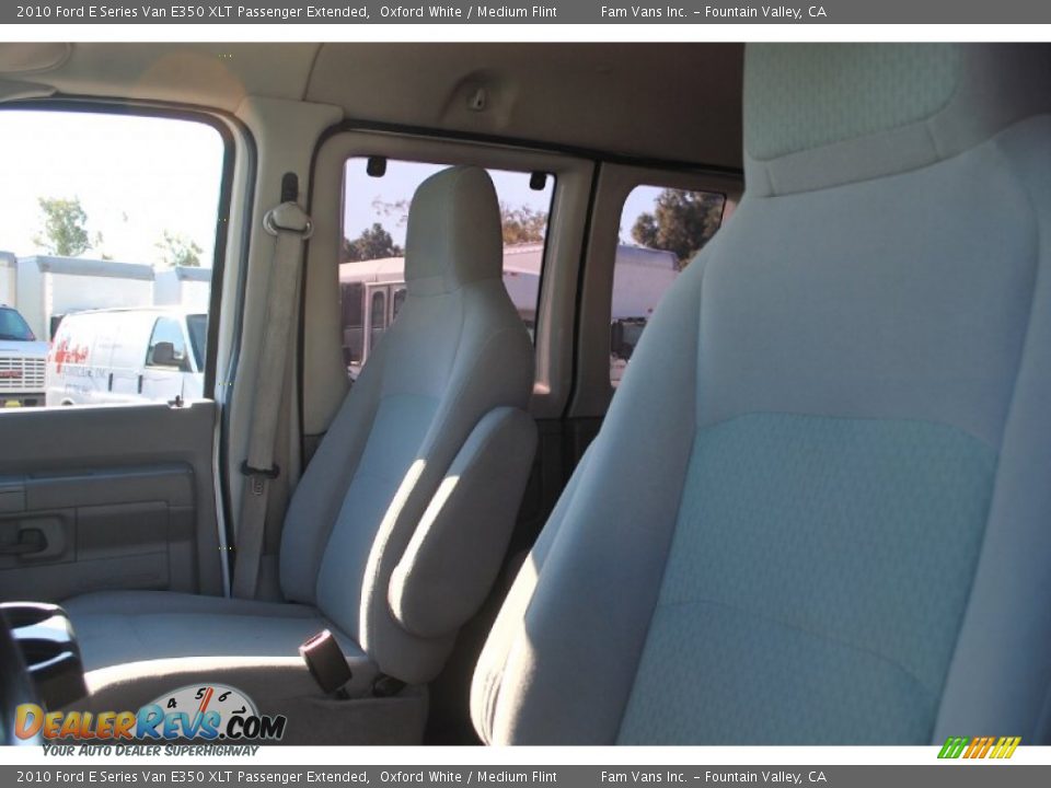 2010 Ford E Series Van E350 XLT Passenger Extended Oxford White / Medium Flint Photo #18