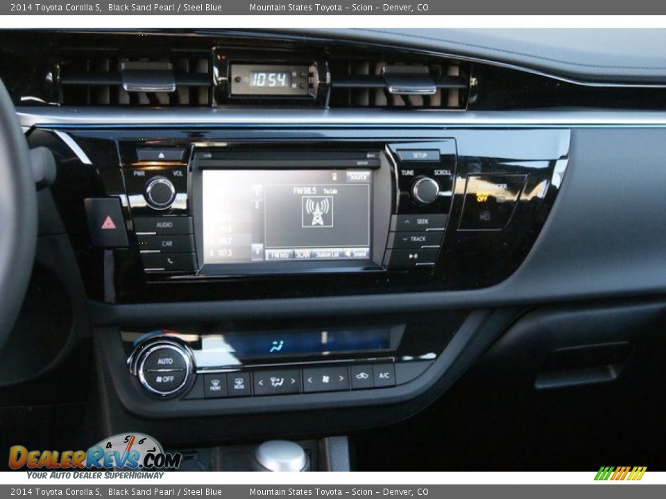 2014 Toyota Corolla S Black Sand Pearl / Steel Blue Photo #6