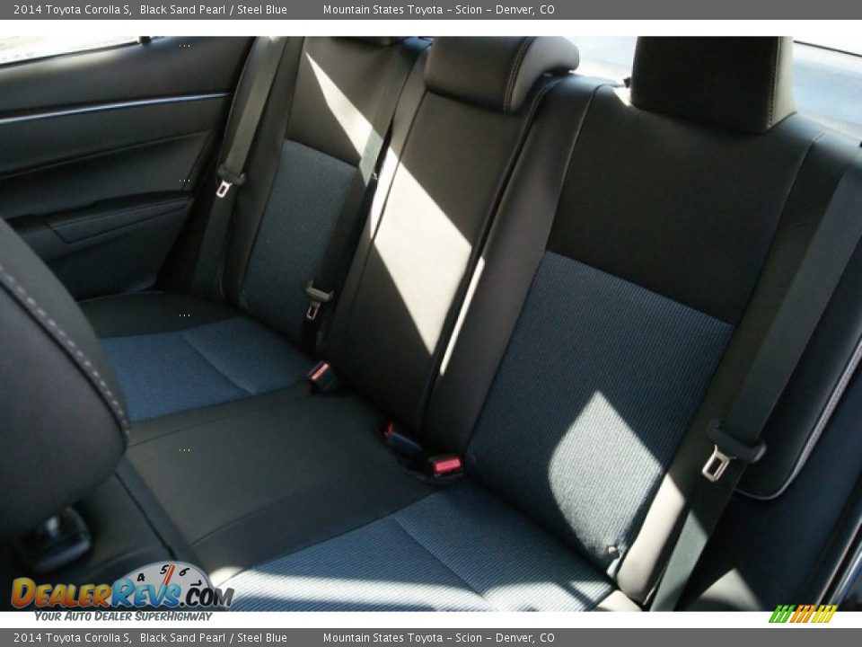 2014 Toyota Corolla S Black Sand Pearl / Steel Blue Photo #7