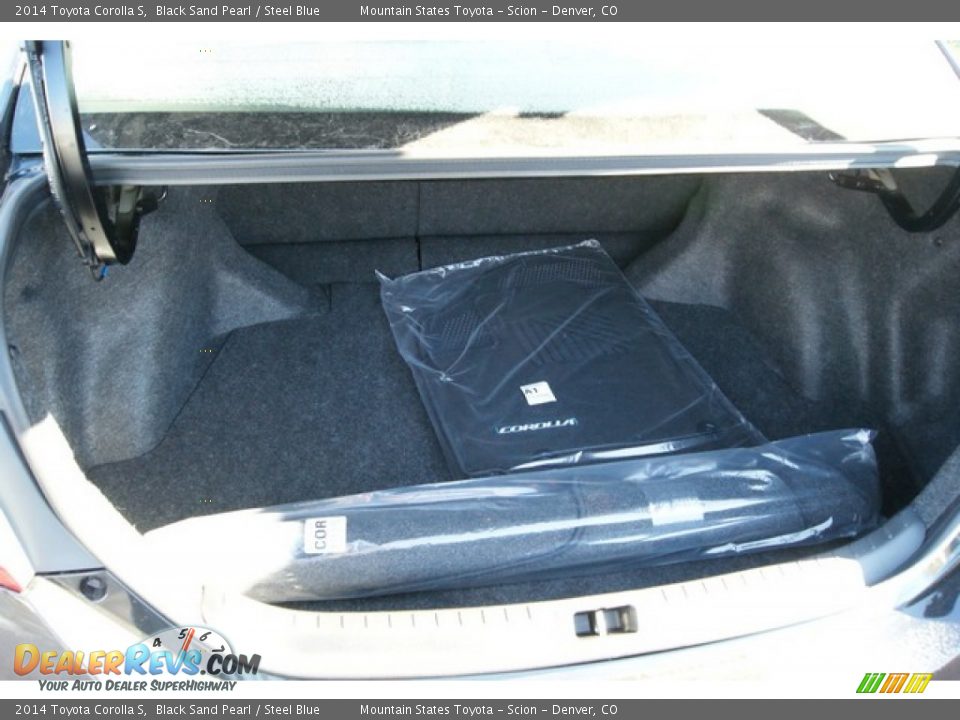 2014 Toyota Corolla S Black Sand Pearl / Steel Blue Photo #8