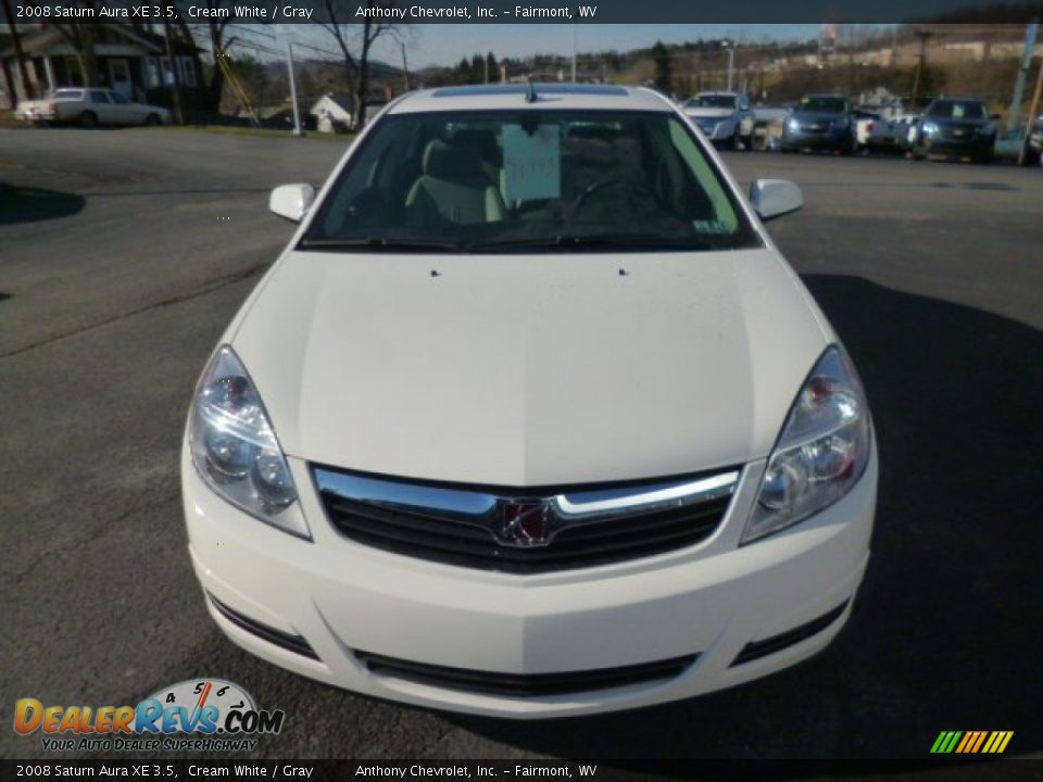 2008 Saturn Aura XE 3.5 Cream White / Gray Photo #2
