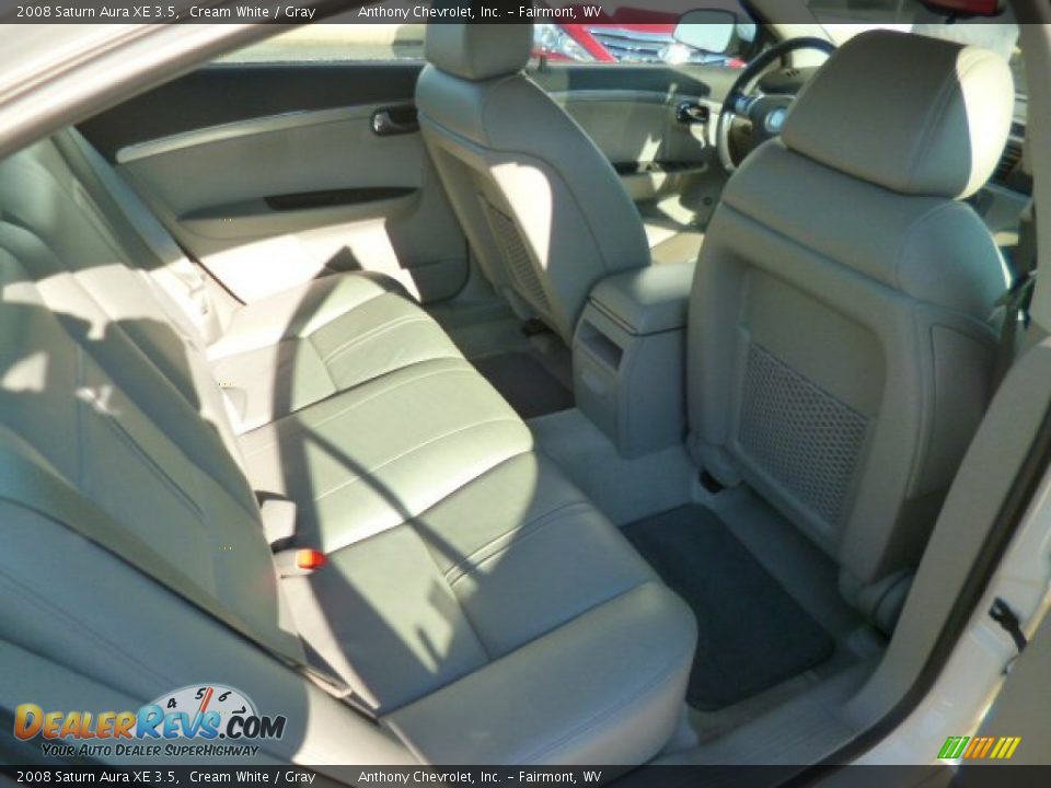 2008 Saturn Aura XE 3.5 Cream White / Gray Photo #12