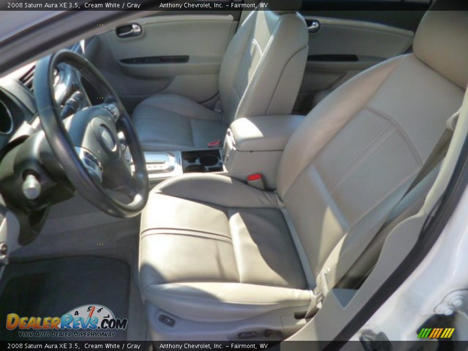 2008 Saturn Aura XE 3.5 Cream White / Gray Photo #15
