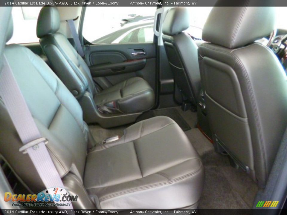 Rear Seat of 2014 Cadillac Escalade Luxury AWD Photo #11