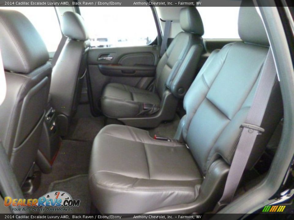 Rear Seat of 2014 Cadillac Escalade Luxury AWD Photo #13