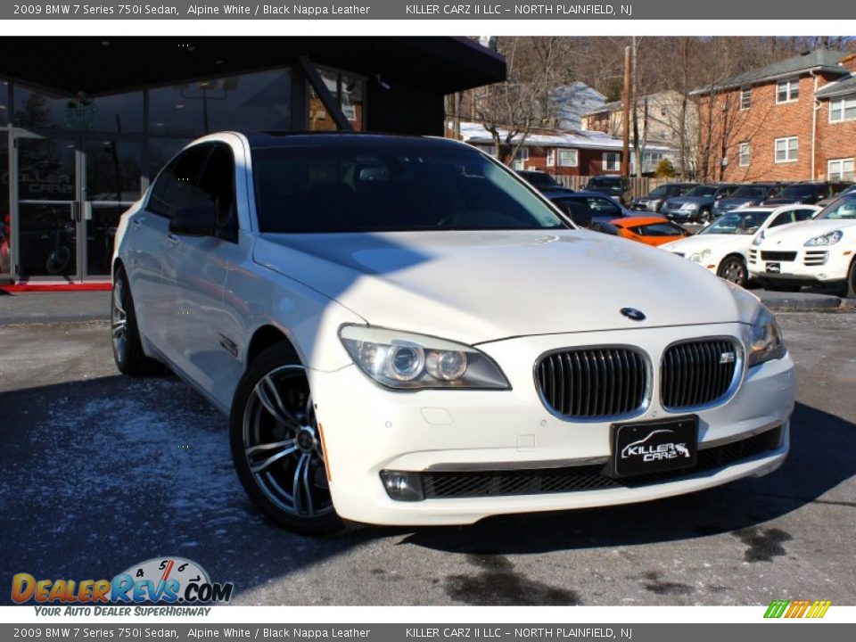 2009 BMW 7 Series 750i Sedan Alpine White / Black Nappa Leather Photo #1