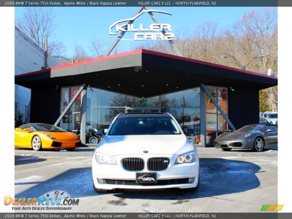 2009 BMW 7 Series 750i Sedan Alpine White / Black Nappa Leather Photo #2