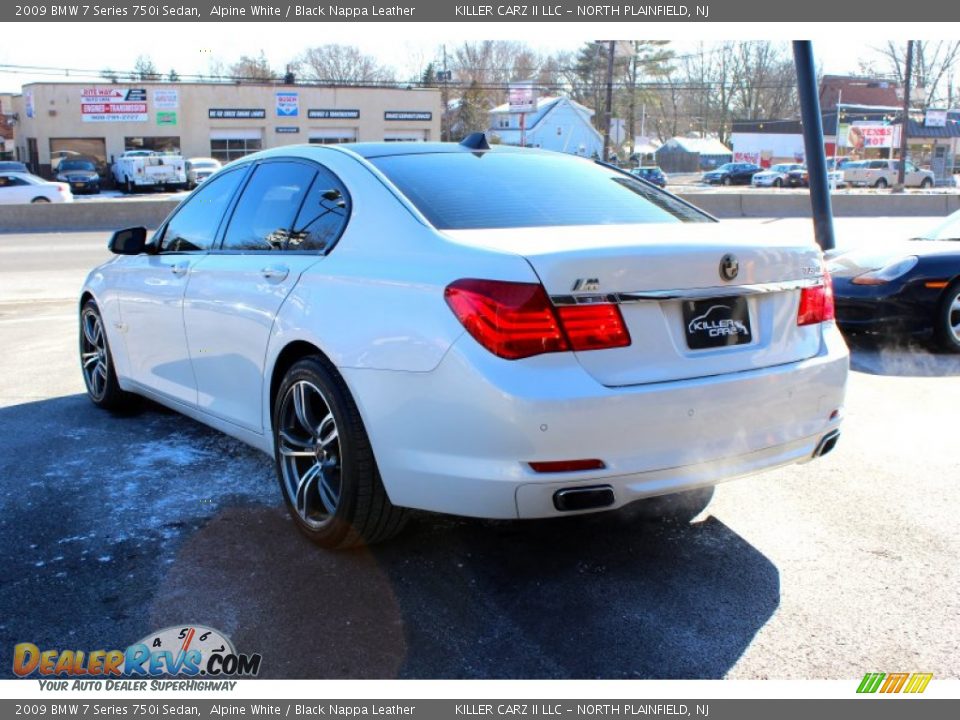 2009 BMW 7 Series 750i Sedan Alpine White / Black Nappa Leather Photo #5