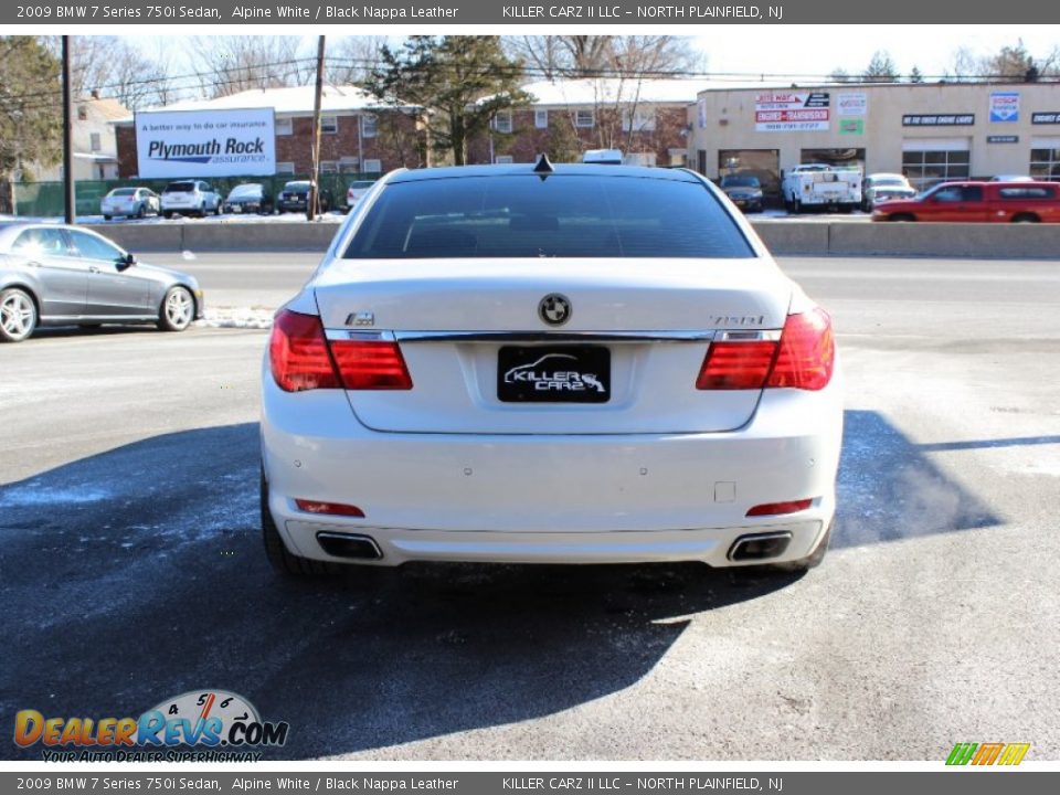 2009 BMW 7 Series 750i Sedan Alpine White / Black Nappa Leather Photo #6