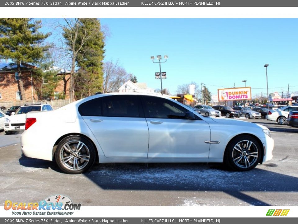 2009 BMW 7 Series 750i Sedan Alpine White / Black Nappa Leather Photo #10