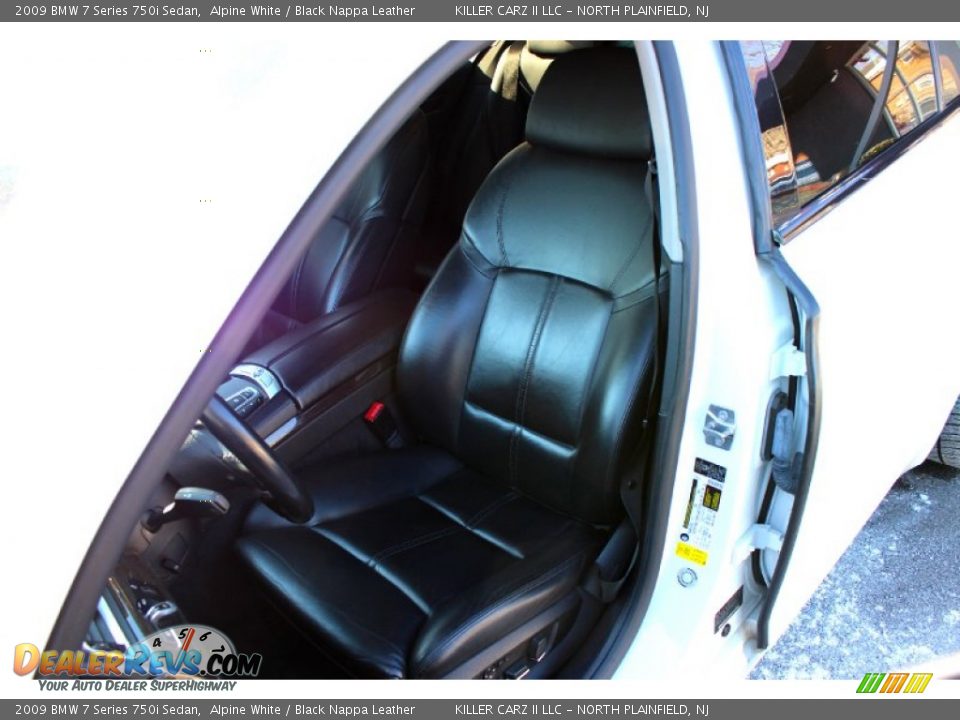 2009 BMW 7 Series 750i Sedan Alpine White / Black Nappa Leather Photo #13