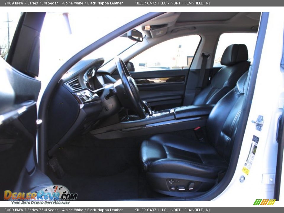 2009 BMW 7 Series 750i Sedan Alpine White / Black Nappa Leather Photo #14