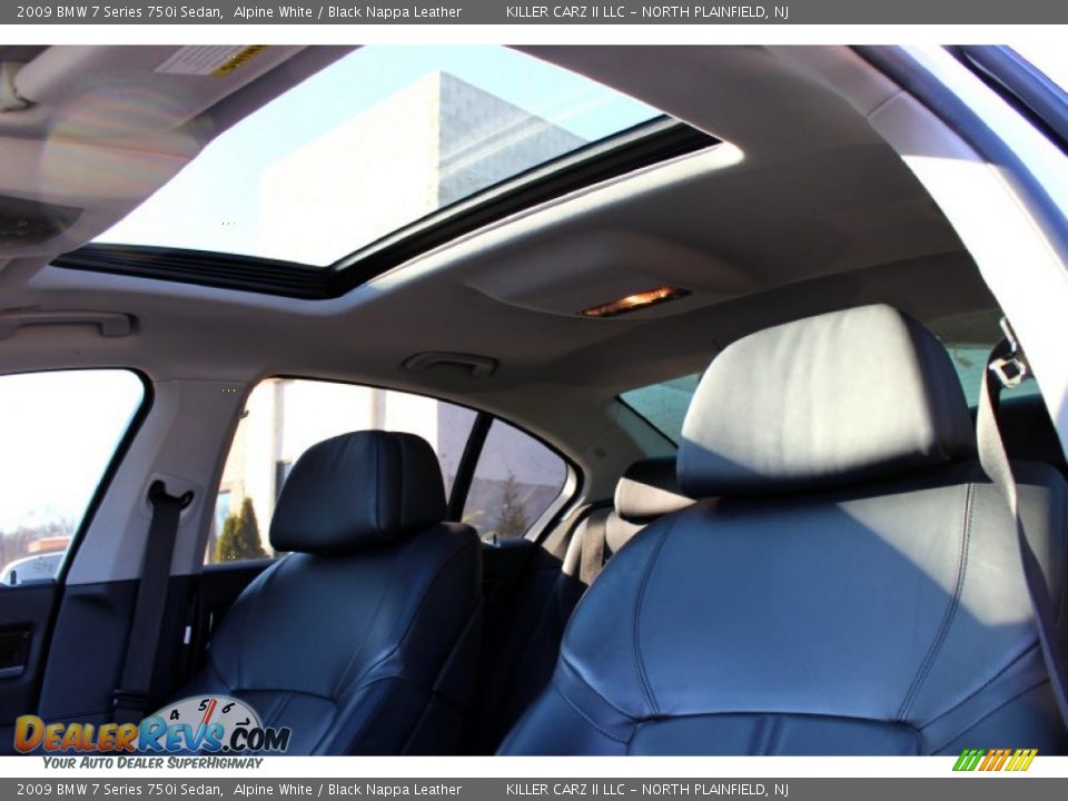 2009 BMW 7 Series 750i Sedan Alpine White / Black Nappa Leather Photo #15