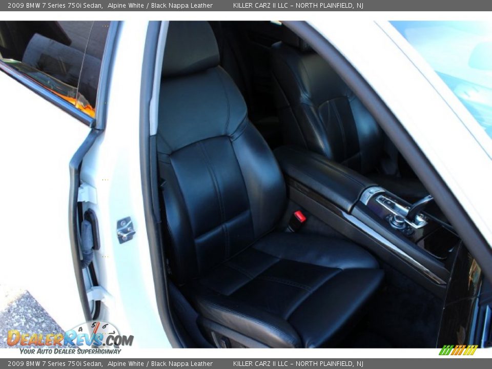 2009 BMW 7 Series 750i Sedan Alpine White / Black Nappa Leather Photo #21