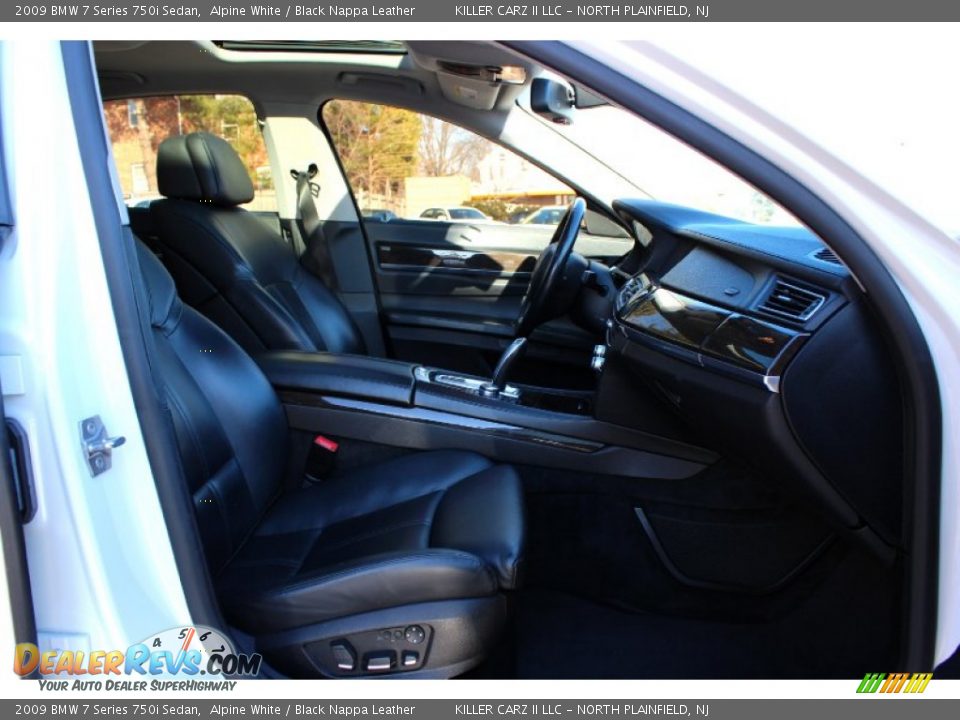 2009 BMW 7 Series 750i Sedan Alpine White / Black Nappa Leather Photo #22
