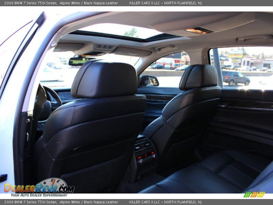 2009 BMW 7 Series 750i Sedan Alpine White / Black Nappa Leather Photo #24