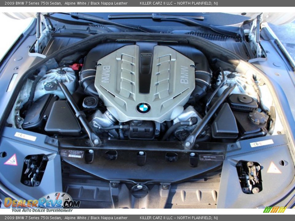2009 BMW 7 Series 750i Sedan Alpine White / Black Nappa Leather Photo #28
