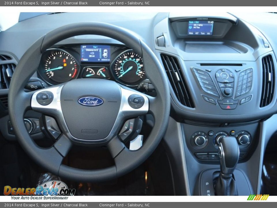 2014 Ford Escape S Ingot Silver / Charcoal Black Photo #12