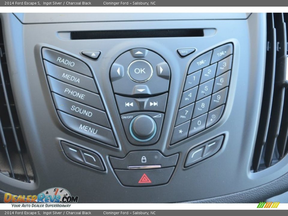 2014 Ford Escape S Ingot Silver / Charcoal Black Photo #13