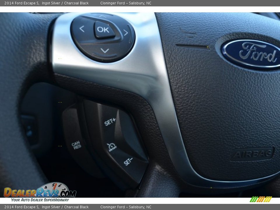 2014 Ford Escape S Ingot Silver / Charcoal Black Photo #20