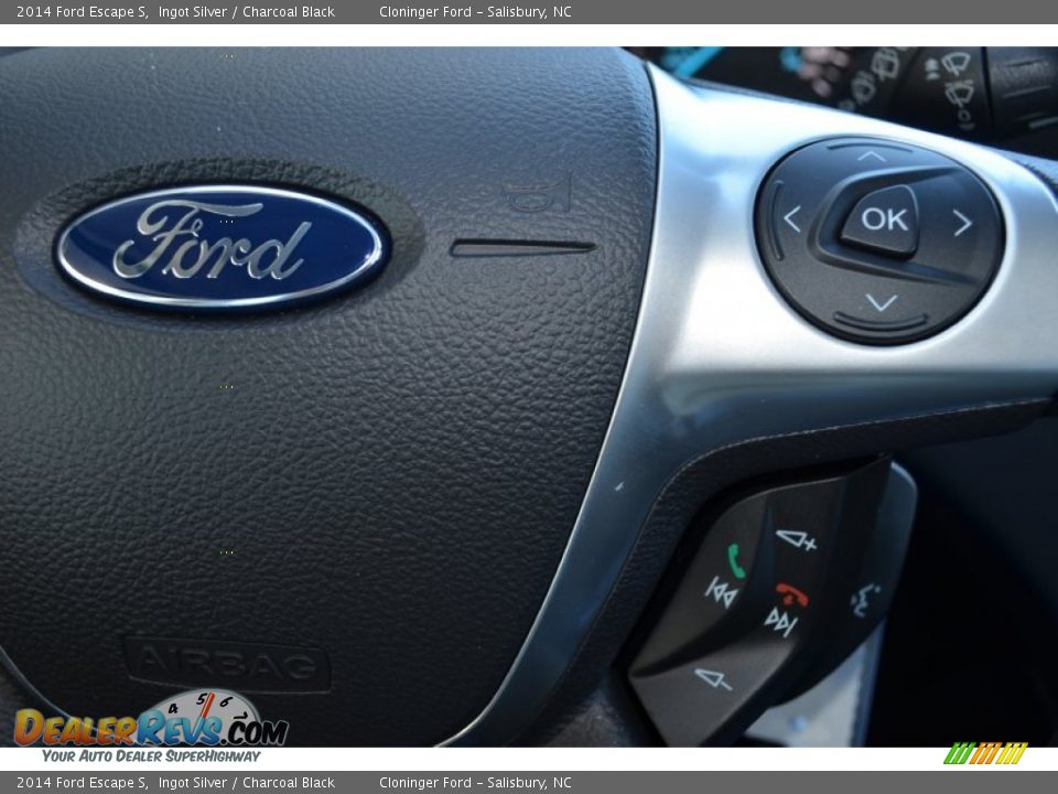 2014 Ford Escape S Ingot Silver / Charcoal Black Photo #21