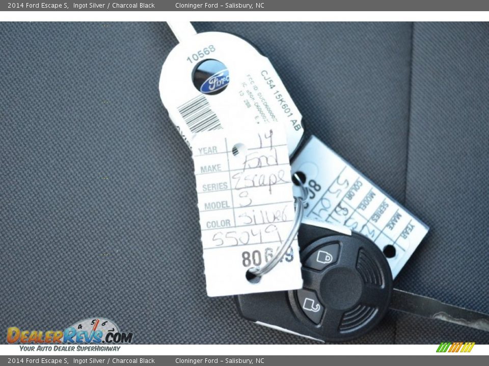 2014 Ford Escape S Ingot Silver / Charcoal Black Photo #25
